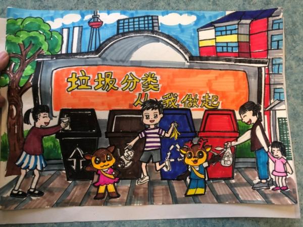 為小藝術(shù)家們點贊！“垃圾分類，我們有‘畫’說”